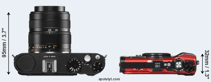 Compare X Vario versus TG-5 top