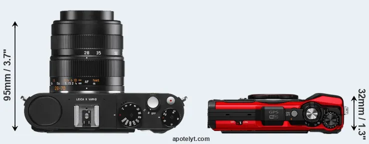 Compare X Vario versus TG-6 top