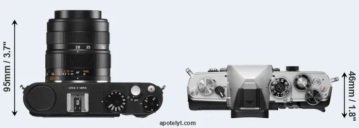Compare X Vario versus OM-3 top