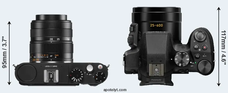 Compare X Vario versus FZ300 top