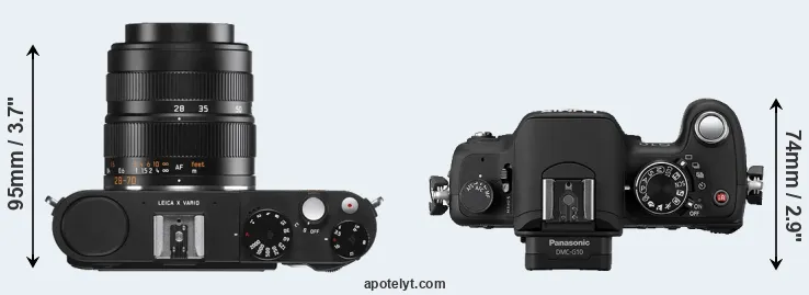 Compare X Vario versus G10 top