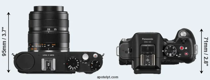 Compare X Vario versus G5 top