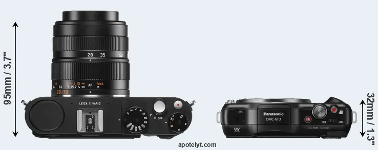 Compare X Vario versus GF3 top