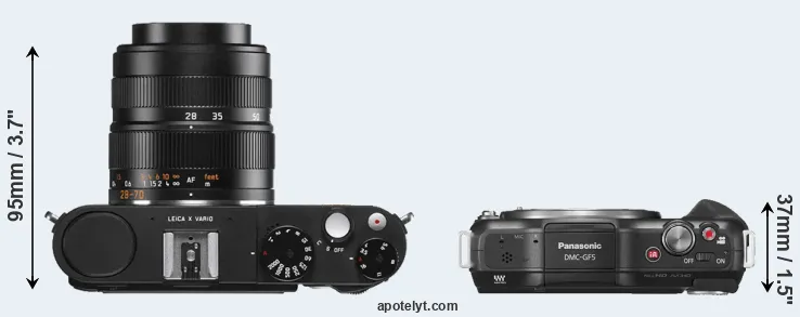 Compare X Vario versus GF5 top