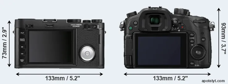Comparison X Vario or GH4 rear