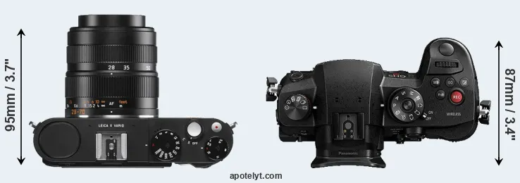 Compare X Vario versus GH5s top