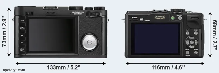 Comparison X Vario or GX1 rear