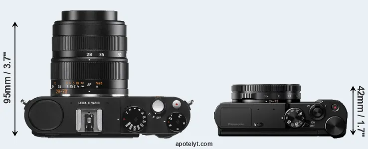 Compare X Vario versus LX10 top