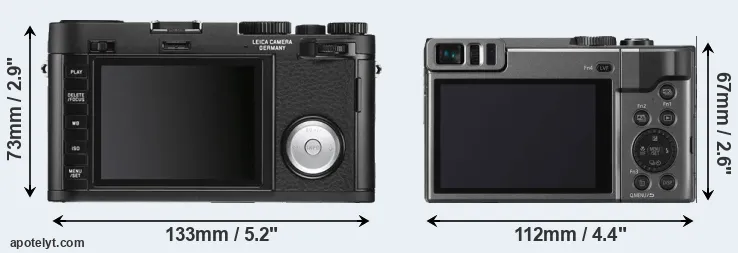 Comparison X Vario or TZ90 rear