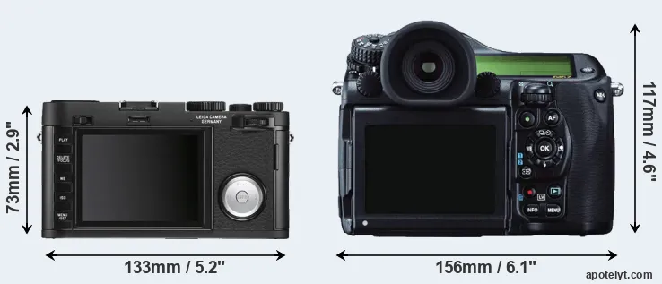 Comparison X Vario or 645Z rear