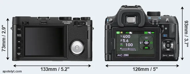 Comparison X Vario or K-70 rear