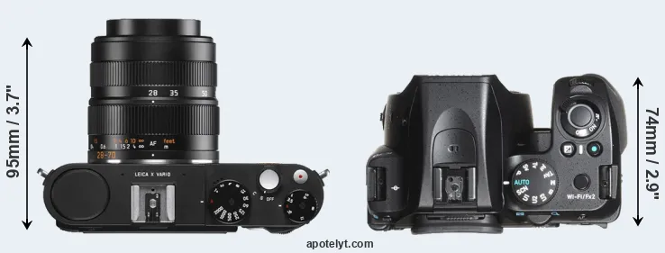 Compare X Vario versus K-70 top