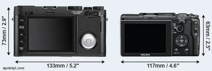 Comparison X Vario or GR II rear