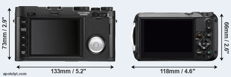 Comparison X Vario or WG-6 rear