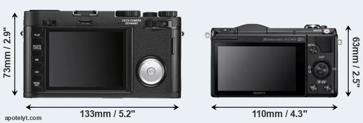 Comparison X Vario or A5000 rear