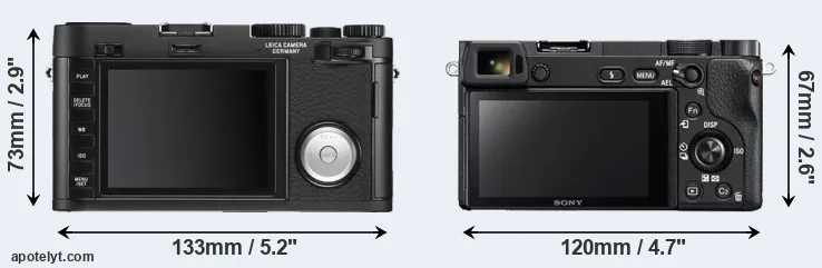 Comparison X Vario or A6300 rear