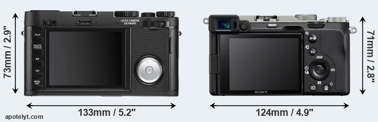 Comparison X Vario or A7C rear