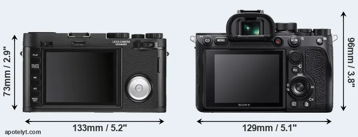 Comparison X Vario or A7R IV rear