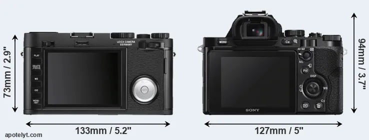 Comparison X Vario or A7S rear