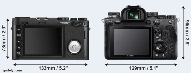 Comparison X Vario or A9 II rear