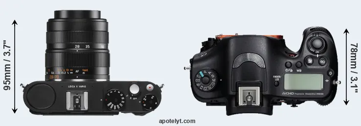 Compare X Vario versus A99 top