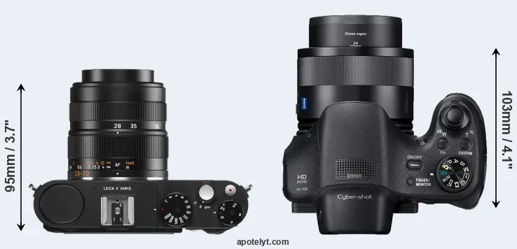Compare X Vario versus HX350 top