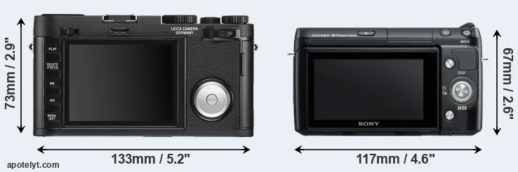 Comparison X Vario or NEX-F3 rear