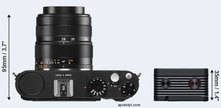Compare X Vario versus RX0 II top