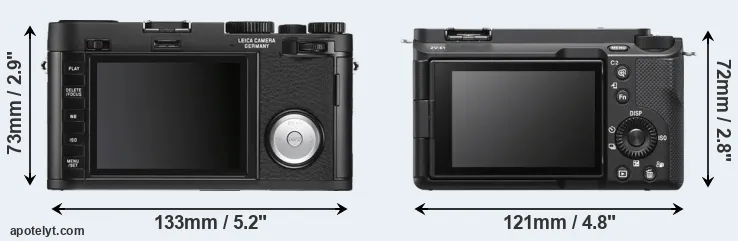 Comparison X Vario or ZV-E1 rear