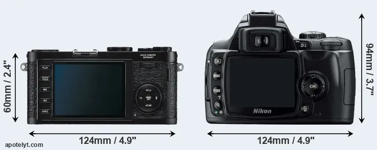 Comparison X1 or D40 rear