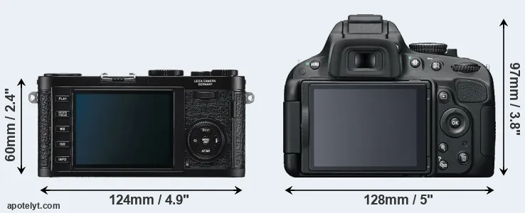 Comparison X1 or D5100 rear