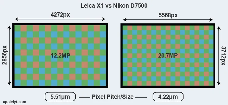 X1 versus D7500 MP
