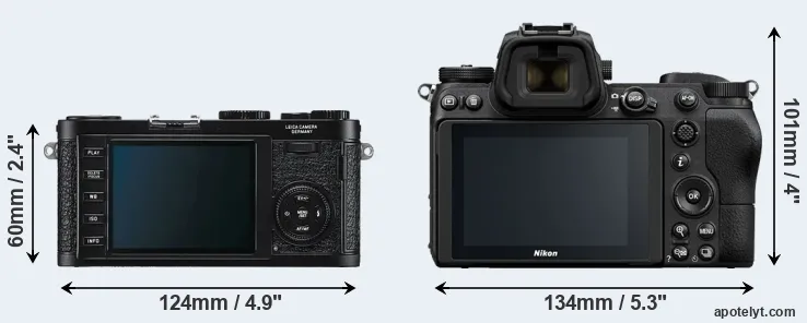 Comparison X1 or Z6 rear