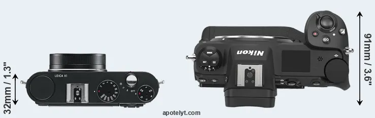 Compare X1 versus Z9 top
