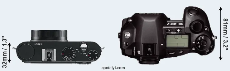 Compare X1 versus E-1 top