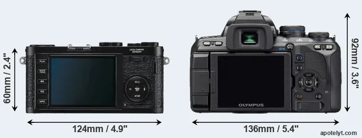 Comparison X1 or E-510 rear