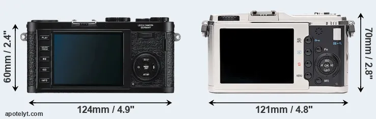 Comparison X1 or E-P1 rear