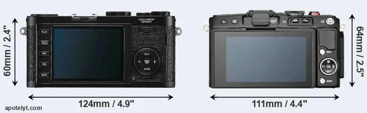 Comparison X1 or E-PL6 rear
