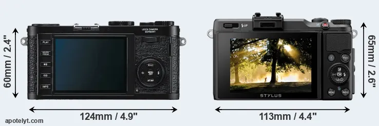 Comparison X1 or XZ-2 rear