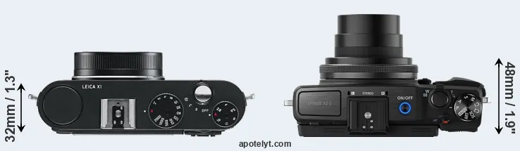 Compare X1 versus XZ-2 top