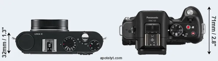 Compare X1 versus G5 top