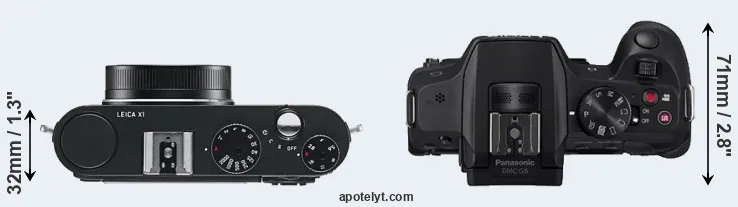 Compare X1 versus G6 top