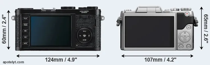 Comparison X1 or GF7 rear