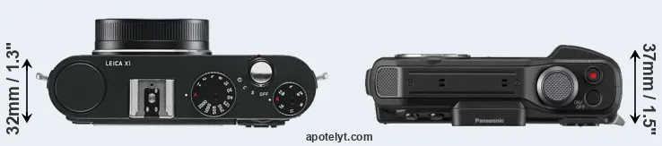 Compare X1 versus TS7 top