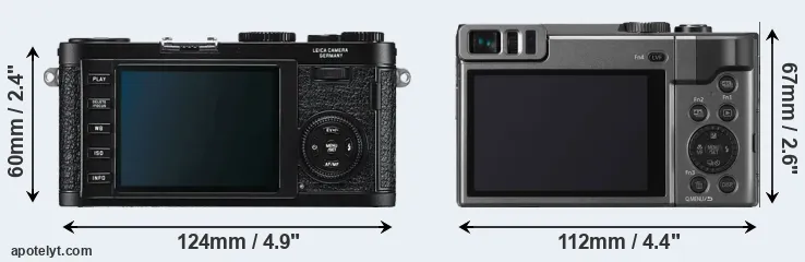 Comparison X1 or TZ90 rear
