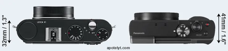 Compare X1 versus TZ90 top