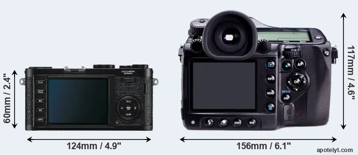 Comparison X1 or 645D rear