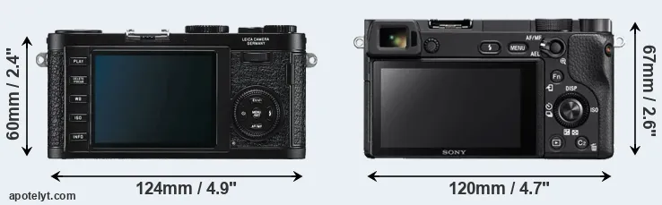 Comparison X1 or A6300 rear