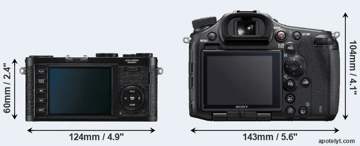 Comparison X1 or A99 II rear