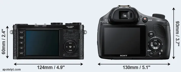 Comparison X1 or HX400V rear